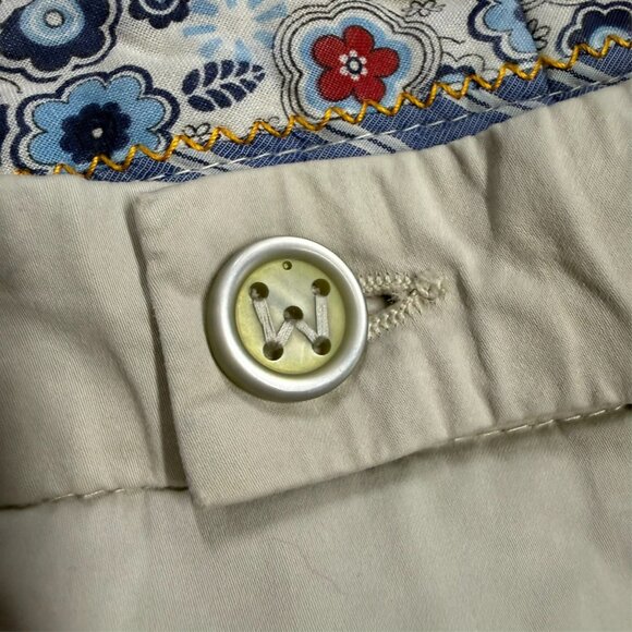 Berwich Chino Pants Soft Cotton Trousers Made in Italy Stretch Beige 34x29 - Picture 3 of 11